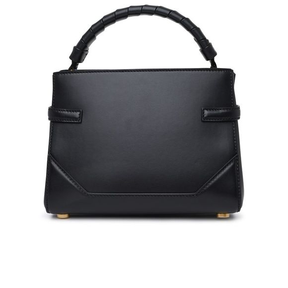 BALMAIN Bbuzz 22 Black Leather Bag - Picture 3 of 3
